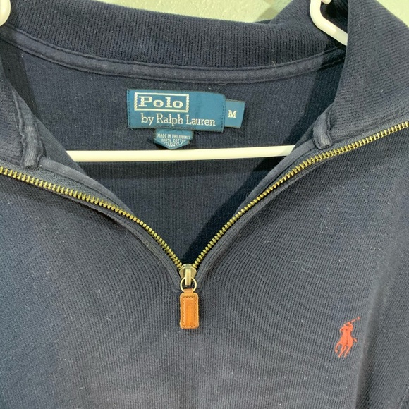 Polo Ralph Lauren pullover men’s size Med 1/4 zip - Picture 2 of 3